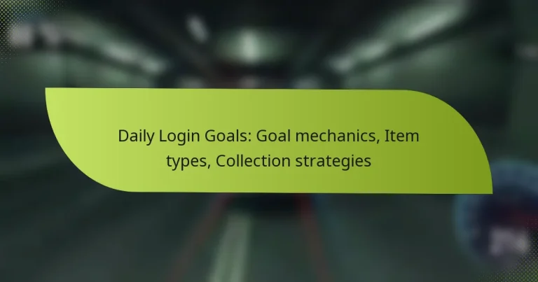 Daily Login Goals: Goal mechanics, Item types, Collection strategies