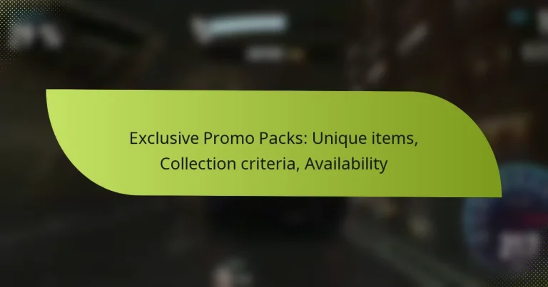 Exclusive Promo Packs: Unique items, Collection criteria, Availability