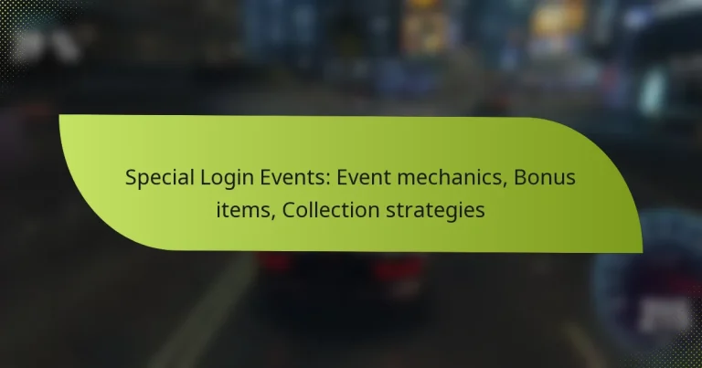 Special Login Events: Event mechanics, Bonus items, Collection strategies
