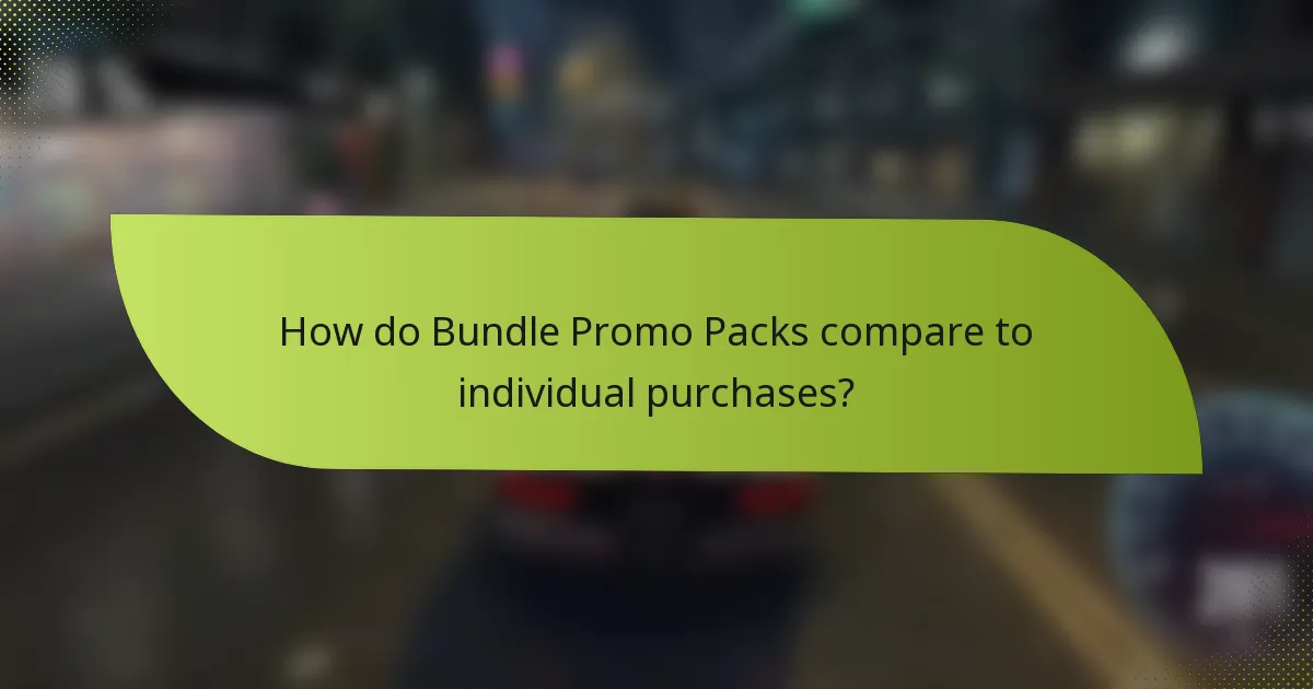 How do Bundle Promo Packs compare to individual purchases?