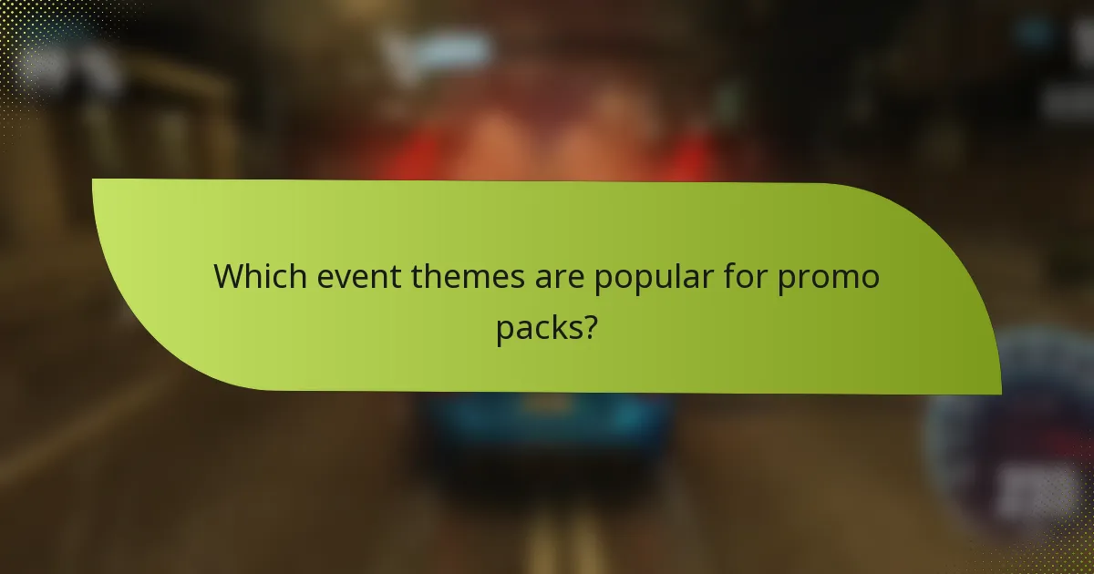 Which event themes are popular for promo packs?